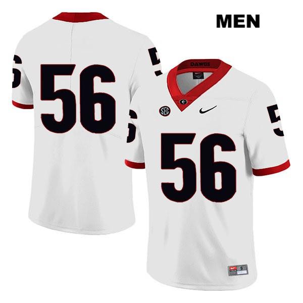 Georgia Bulldogs Men's William Mote #56 NCAA No Name Legend Authentic White Nike Stitched College Football Jersey GFI7056HO